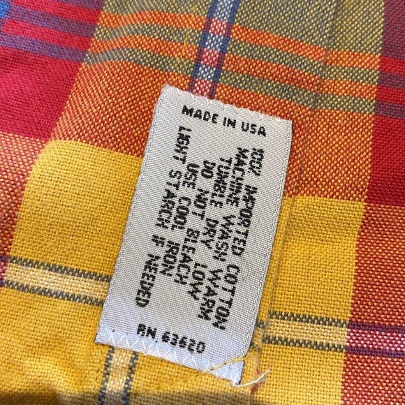 Bullock & Jones Cabincore Soft Cotton Flannel Madras Plaid Button Down Shirt XXL - Picture 4 of 11